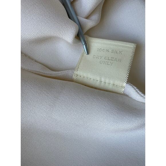 Cuyana White Silk Tank Shirt Size Large - Picture 4 of 5